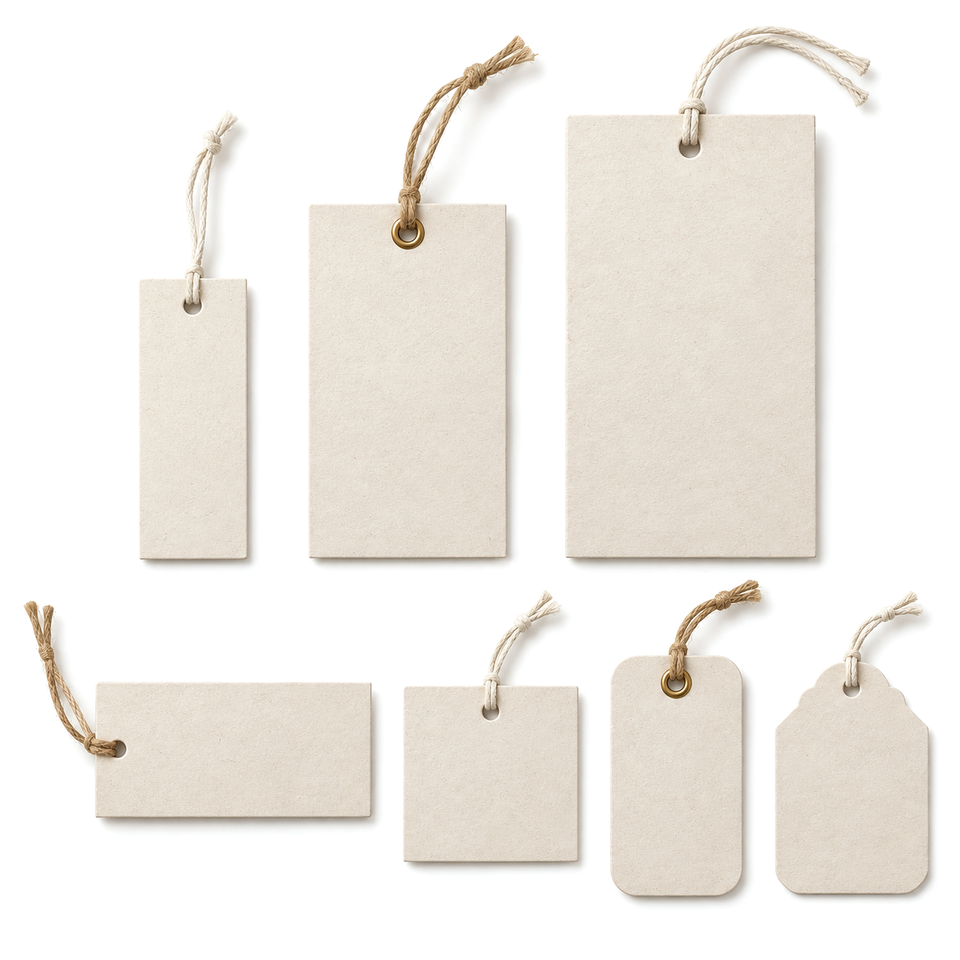 Custom paper hang tag material